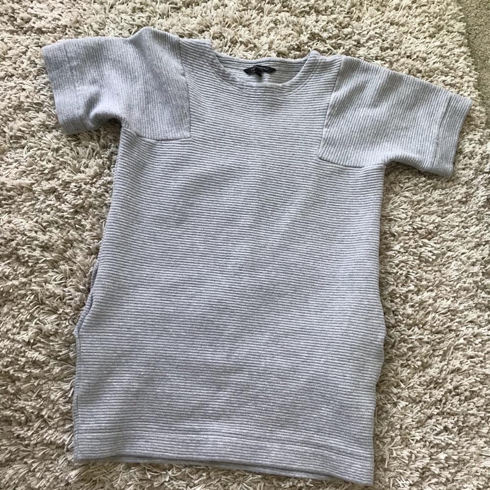 Gray short sleeve dress